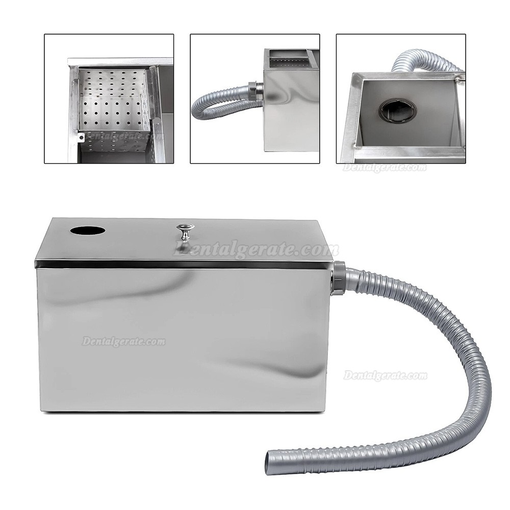 Dental Gipsabscheider / Sedimentationsbeh&auml;lter aus Edelstahl mit 5-stufiger Filtration